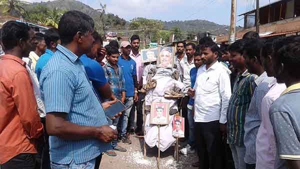ಕೊಟ್ಟಿಗೆಹಾರದಲ್ಲಿ ವಿವಿಧ ಸಂಘಟನೆಗಳಿಂದ ಗೋ. ಮಧುಸೂದನ್ ವಿರುದ್ಧ ಪ್ರತಿಭಟನೆ